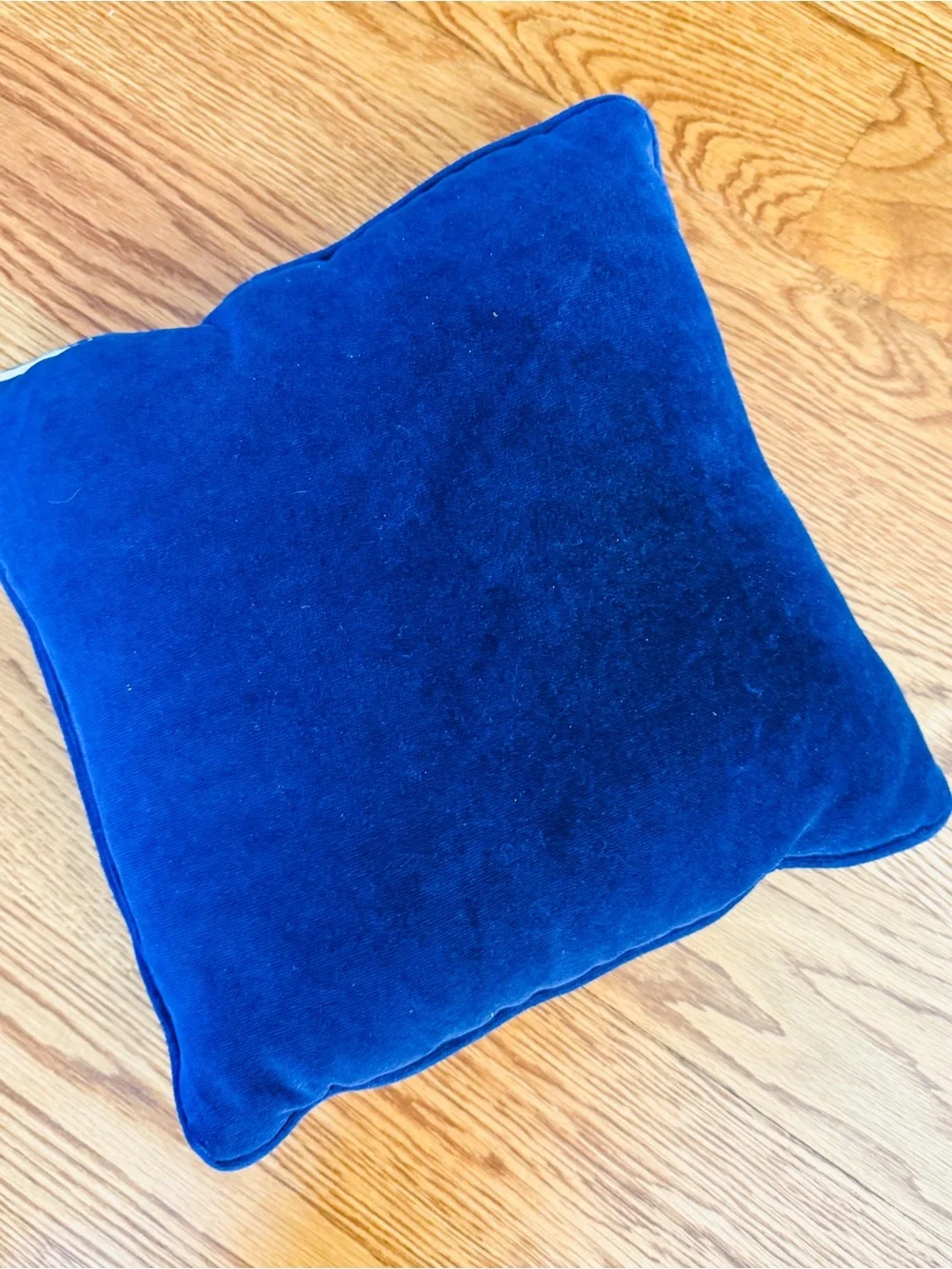 All Things Grow With Love Decorative Throw Pillow - Blue Text